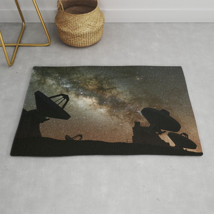 Radio Telescopes and Milky Way Rug