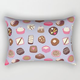 Chocolates on Lilac Rectangular Pillow