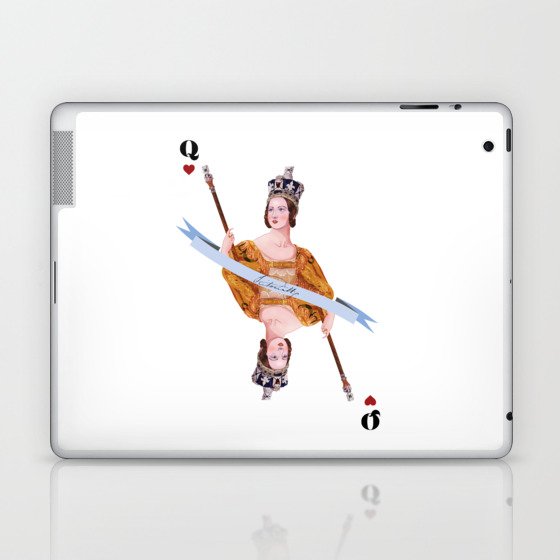 Queen Victoria card 02 Laptop & iPad Skin