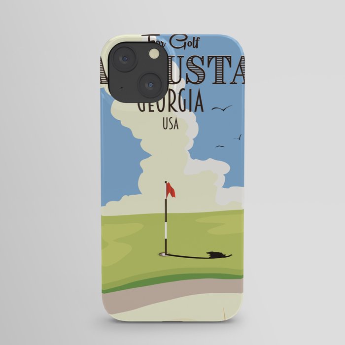 Augusta Georgia Golf Poster iPhone Case