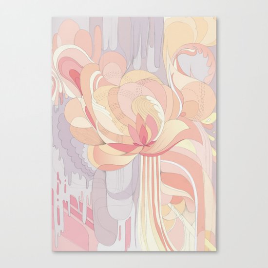 Floral Drip Canvas Print