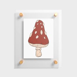 Mushrooms Indie Art Floating Acrylic Print