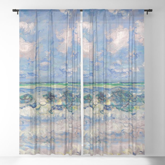 Claude Monet "La vague" Sheer Curtain