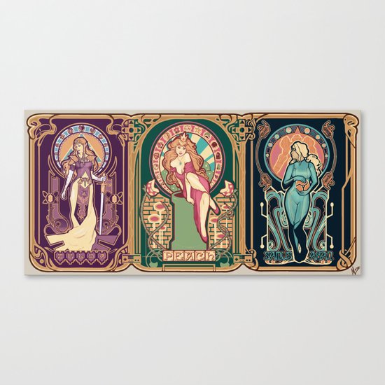 Nintendo Nouveau (art print) Canvas Print