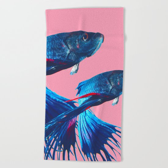 Betta fish Beach Towel