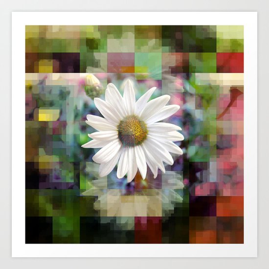 Monday 18 March 2013: asteraceae, compositae, rhythm sum Art Print