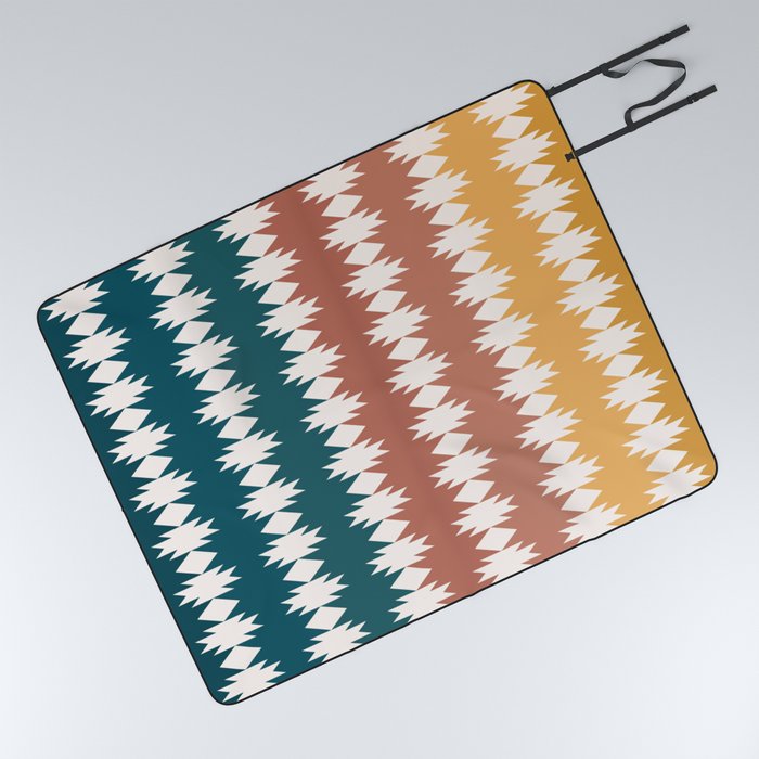 Geometric Southwestern Pattern XVIII Picnic Blanket