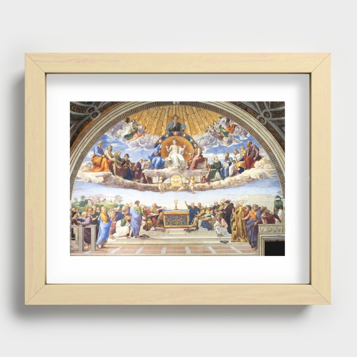 Raphael's Disputation of the Holy Sacrament Recessed Framed Print