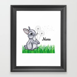 Bunny Name Gift Marie Framed Art Print