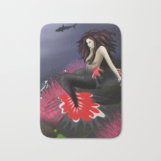 The Red Mermaid Bath Mat