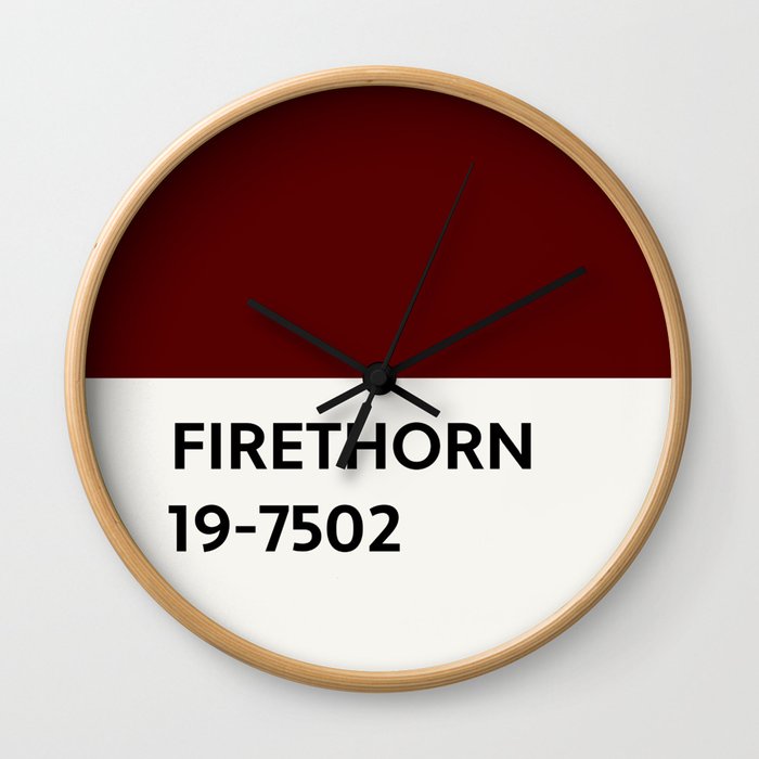 Firethorn Chip Wall Clock