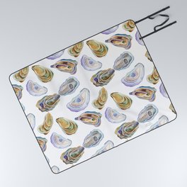 Watercolor Oysters Picnic Blanket