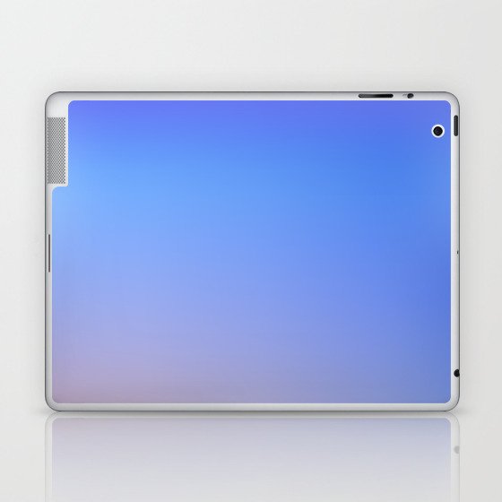 21  Blue Gradient Background 220715 Minimalist Art Valourine Digital Design Laptop & iPad Skin