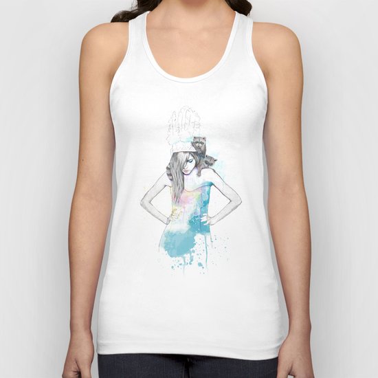Raccoon Love Unisex Tank Top