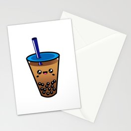 Basic Milk Tea Stationery Cards