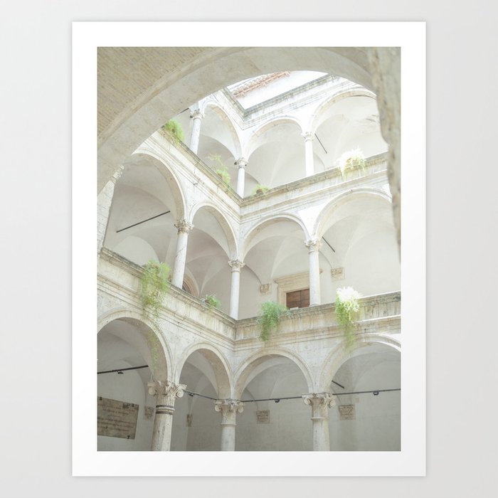 Roman Arcades - Fermo, Le Marche, Italy - Neo-Classical Architecture Art Print