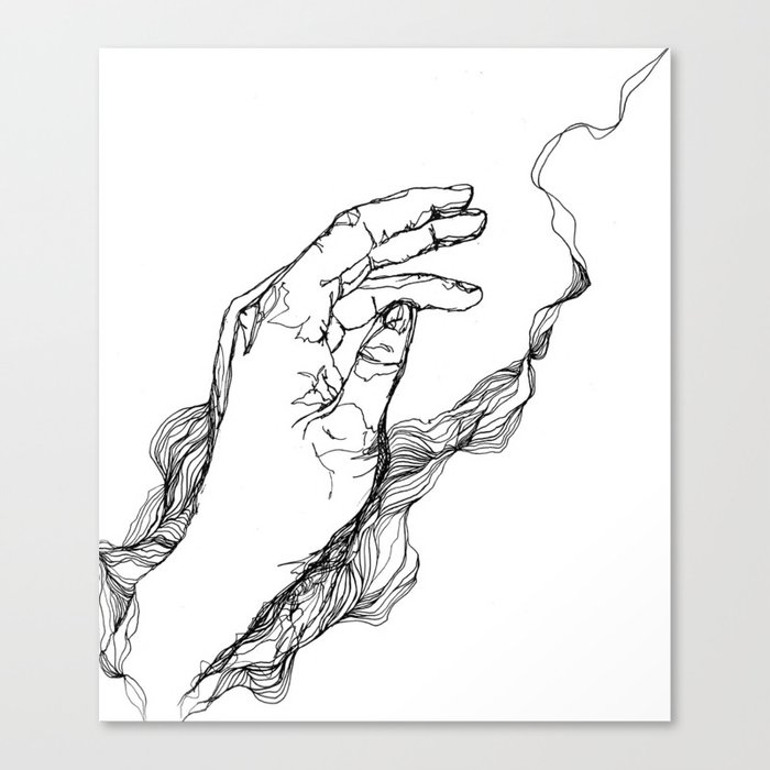 Hand (reach) Canvas Print