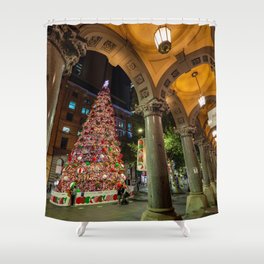Christmas Tree, Martin Place, Sydney Shower Curtain