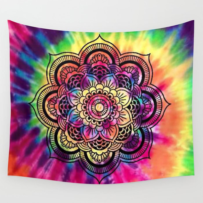 Trippy clearance mandala tapestry