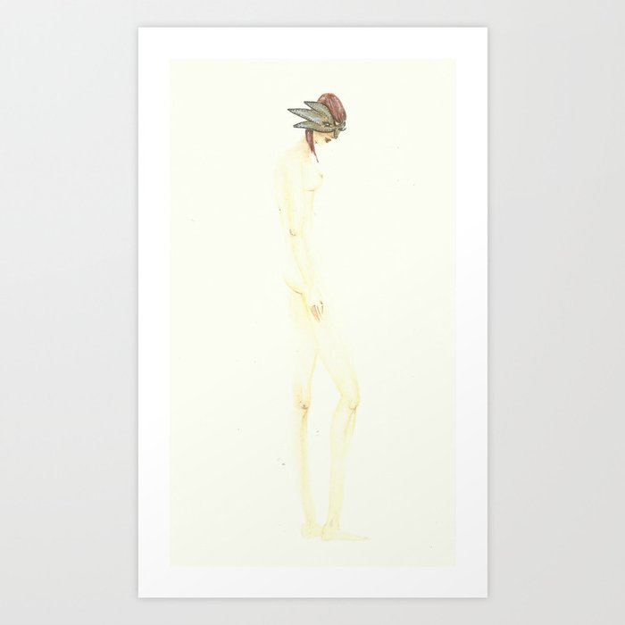 Naked masquerade Art Print