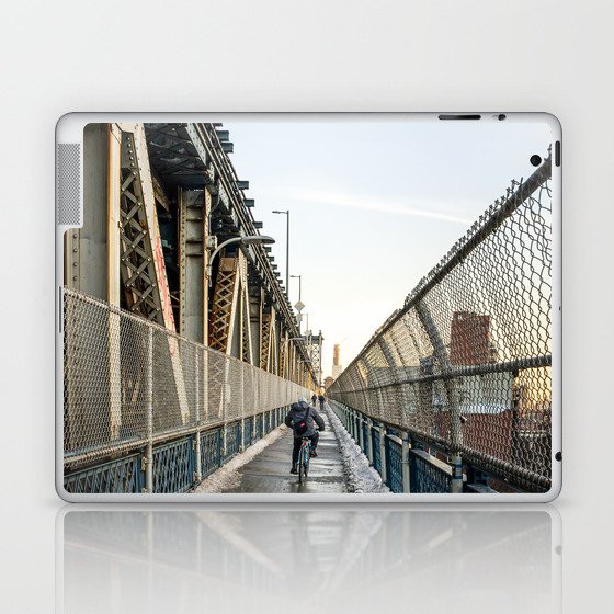 Biking on the Bridge | New York City Laptop & iPad Skin