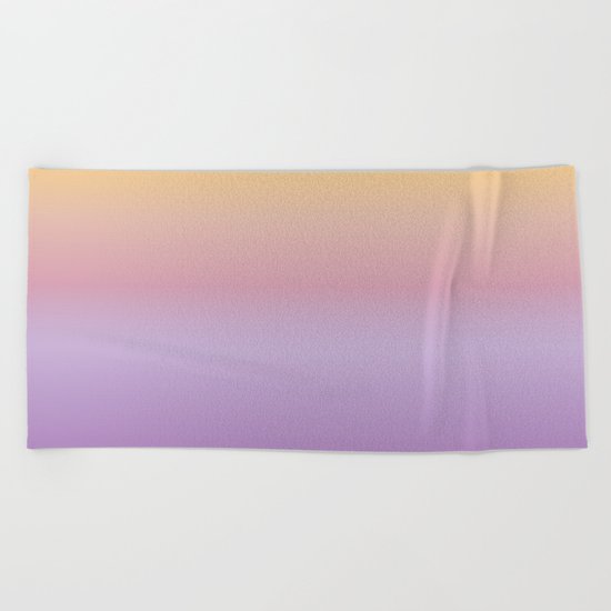 Mindfulness - purple and orange Beach Towel