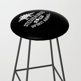 Stegosaurus Dinosaur Fossil Skull Skeleton Bar Stool