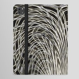 Monochrome Brown Line Art iPad Folio Case