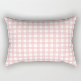 blush pink gingham Rectangular Pillow
