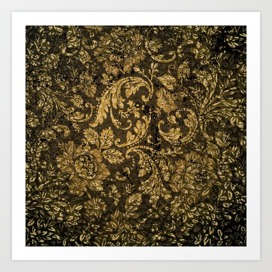 Decorative damask Art Print