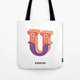 Abridor Type Design U Tote Bag