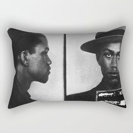 Malcolm X Mugshot Rectangular Pillow