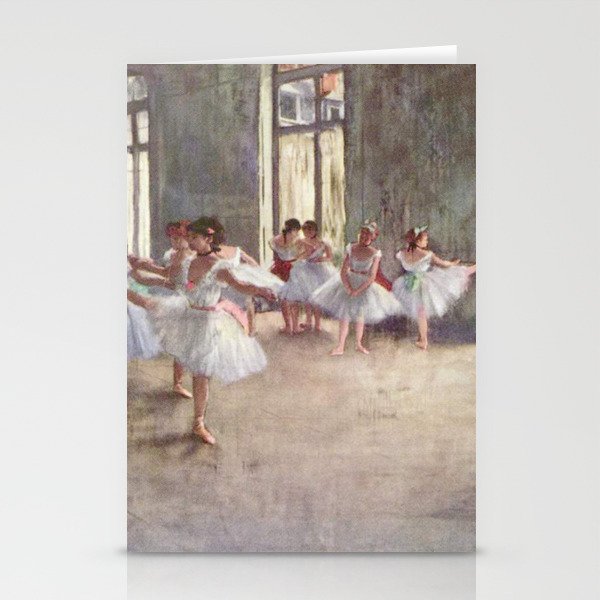 Ballet Rehearsal 1873 By Edgar Degas Reproduction by the Famous French Painter Dance Class Scene Stationery Cards