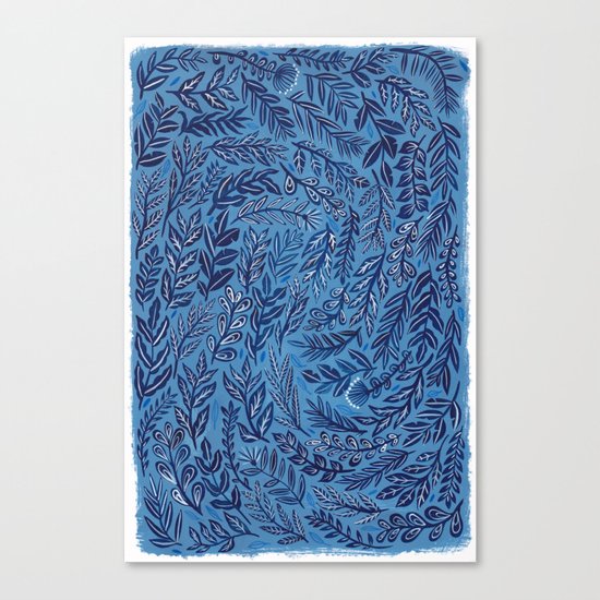 Blue Branches Canvas Print