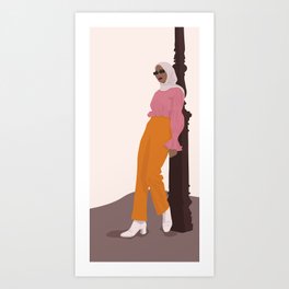 London Calling - Digital Fashion Illustration Art Print