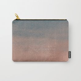 Abstract peacock blue coral ombre watercolor Carry-All Pouch | Pattern, Eclectic, Watercolor, Watercolorombre, Brushstrokes, Artistic, Blue, Ombre, Brushstrokespattern, Modern 