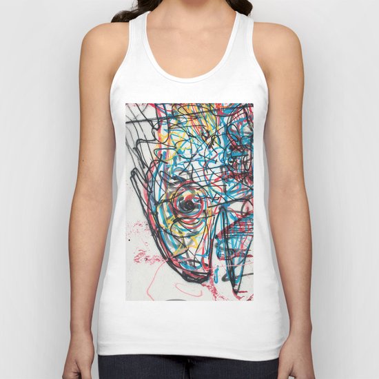 Eye 2 colour Unisex Tank Top