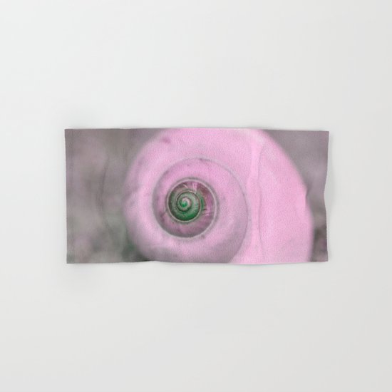 Dream of last summer III - Snail shell in pink on #Society6 Hand & Bath Towel