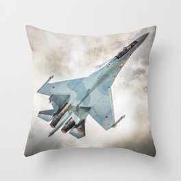 Russian Sukhoi Su-35 Flanker 2 Throw Pillow