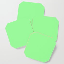Solid Color Mint Green Pattern Coaster