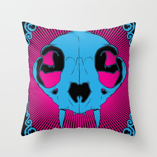 The Cats Meow Throw Pillow