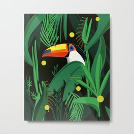 Tropical Toucan Metal Print