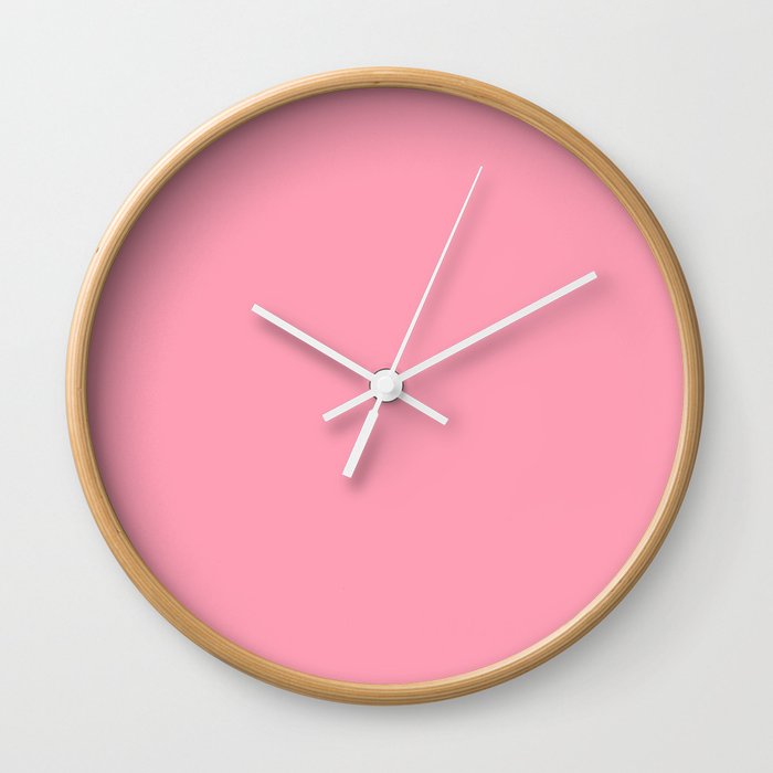 Carnal Pink Wall Clock
