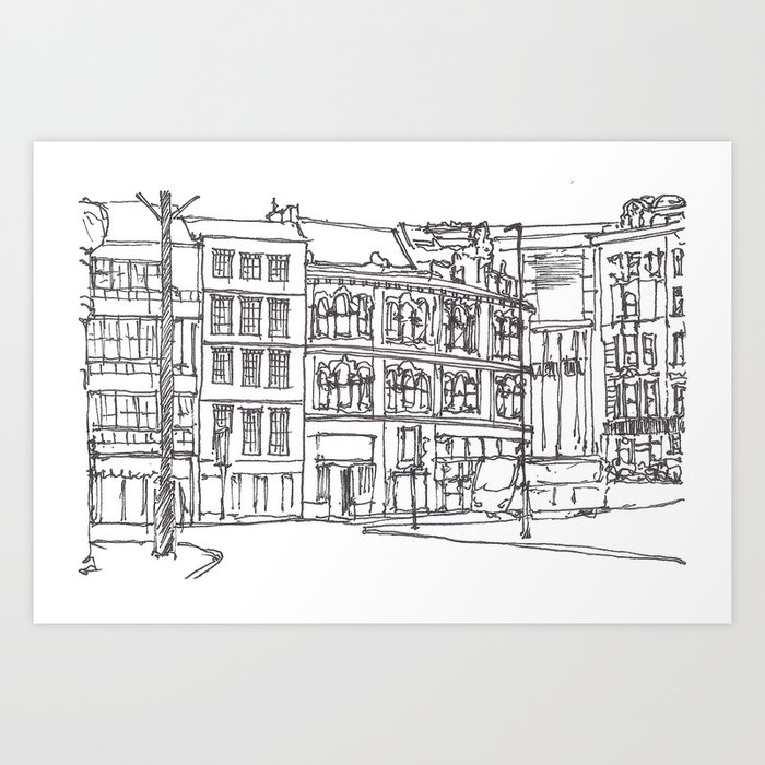 Sandhill Newcastle Upon Tyne Art Print By Artliberates Society6