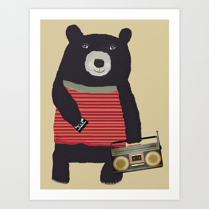 Boomer bear Art Print
