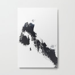 Missing the Andes Metal Print | Chinese, Chainese Ink, High, Mount, Landscape, Black, Mountais, Calm, Pick, Painting 