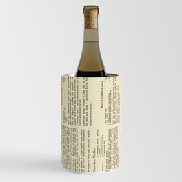 Vintage Breakfast Recipe - Waffles and Pancakes  Wine Chiller
