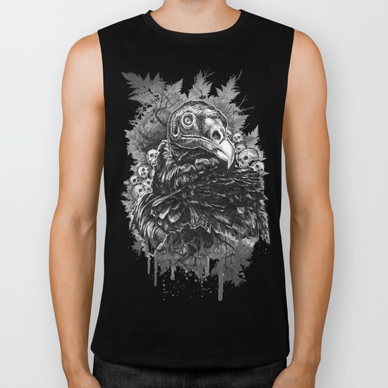 Vulture and Pine Biker Tank