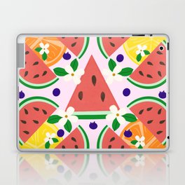 Summer Fruits on Purple Laptop Skin