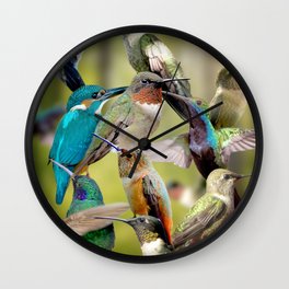 Humming Birds Wall Clock